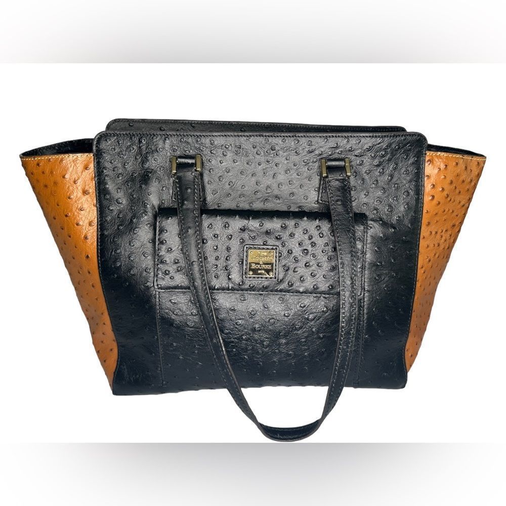 Dooney & Bourke Black and Tan Tote